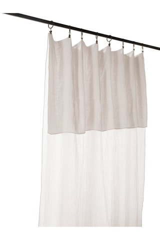Rideau ajustable en coton - Chantilly - 140 x 300 cm
