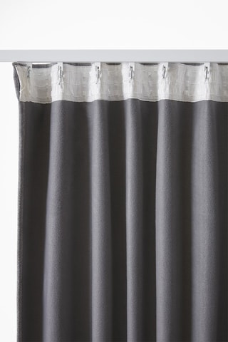 Rideau occultant Bjorn - Gris clair - 140 x 260 cm