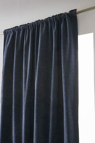 Rideau occultant Bjorn - Bleu nuit - 140 x 260 cm