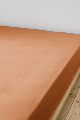 Drap-housse Gaïa - Abricot