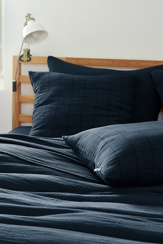 Taie d'oreiller Gaïa Match Minuit