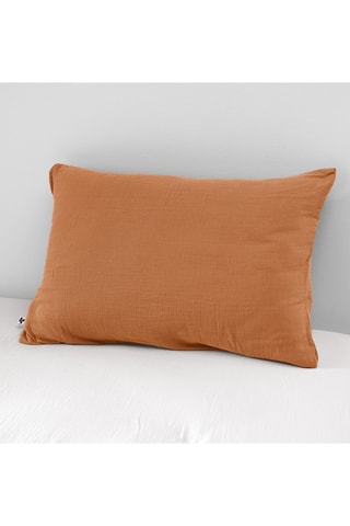 Taie d'oreiller Gaïa - Abricot