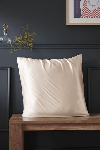 Taie d'oreiller en soie de mûrier Soanne - Beige
