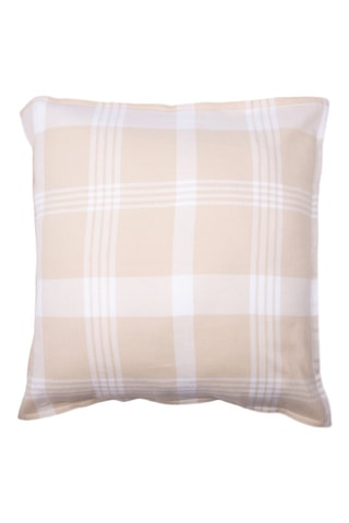 Taie d'oreiller Hector - Beige et blanc