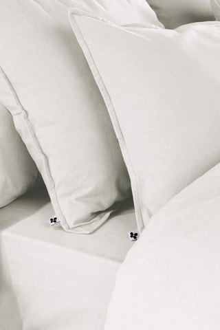 Taie d'oreiller en flanelle de coton 170 g/m² Candice - Neige