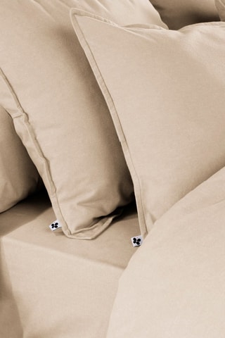 Taie d'oreiller en flanelle de coton 170 g/m² Candice - Sable