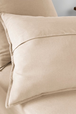 Taie d'oreiller en flanelle de coton 170 g/m² Candice - Sable