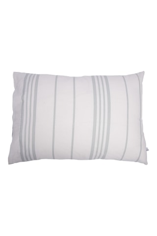 Taie d'oreiller réversible en coton 57 fils/cm² Tamara - Blanc et vert