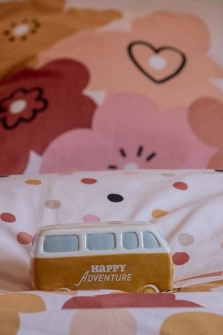 Parure de couette en coton 57 fils/cm² Barbotine - Blanc