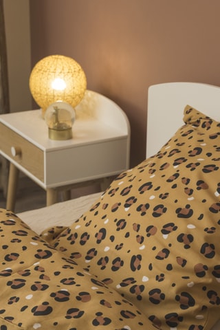 Parure de couette en coton 57 fils/cm² Lola - Marron