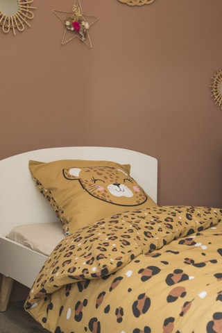 Parure de couette en coton 57 fils/cm² Lola - Marron