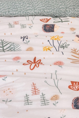 Parure de couette 57 fils/cm² Polisson - 
Vert et blanc