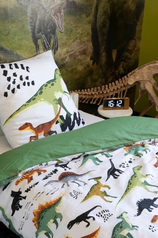 Parure de lit en coton 57 fils/cm² Cretacé - Blanc