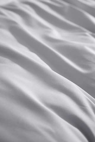 Housse de couette en percale de coton 80 fils/cm² Bally  - Gris