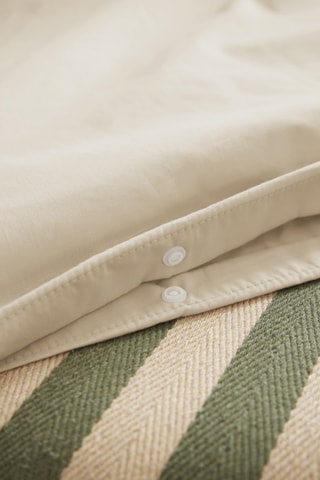 Housse de couette en percale de coton 80 fils/cm² Bally  - Sable