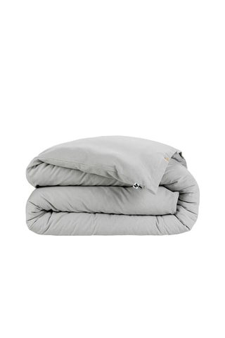 Housse de couette en flanelle de coton 170 g/m² Candice - Brume