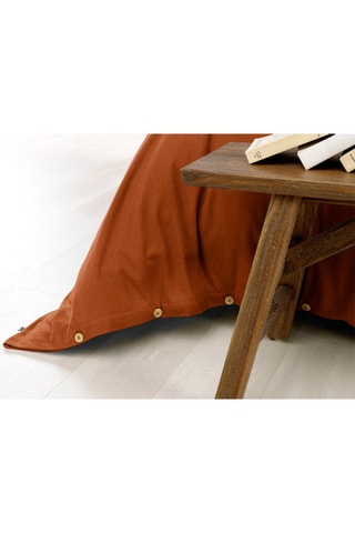 Housse de couette en flanelle de coton 170 g/m² Candice - Tomette