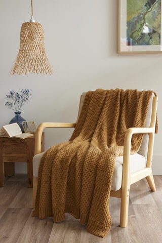 Plaid Olympia - Camel - 125 x 150 cm