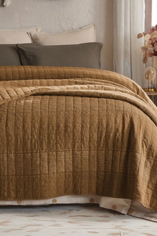 Couvre-lit Zelie - Marron