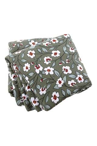 Couvre-lit Flora - Vert foncé