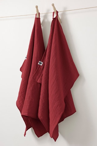 2 essuie-mains Gaïa Lie de vin