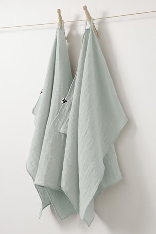 2 torchons Gaïa - Vert