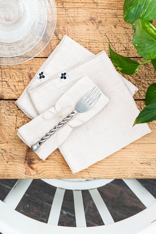 3 serviettes de table Gaïa - Chantilly