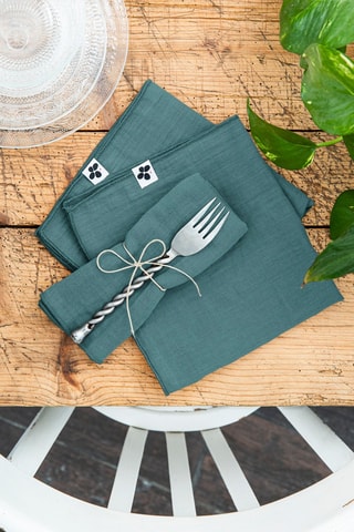 3 serviettes de table Gaïa - Canard