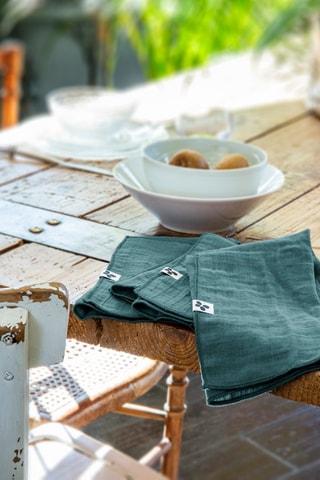 3 serviettes de table Gaïa - Canard