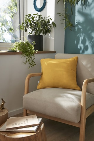 Coussin Gaïa - 45 x 45 cm - Jaune