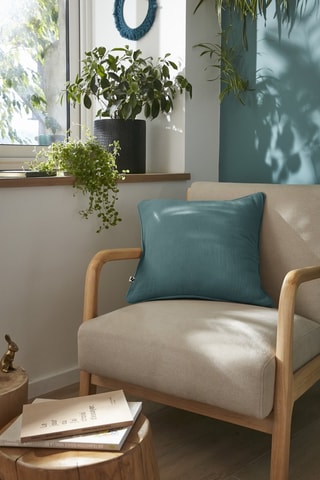 Coussin Gaïa - 45 x 45 cm - Bleu