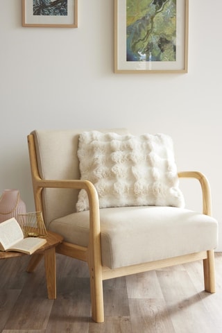 Coussin Astra - Ivoire - 50 x 50 cm