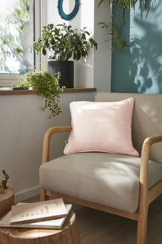 Coussin Gaïa - 45 x 45 cm - Guimauve