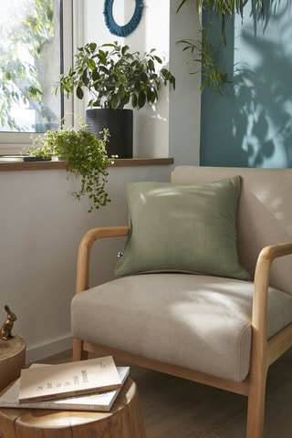 Coussin Gaïa - 45 x 45 cm - Kaki