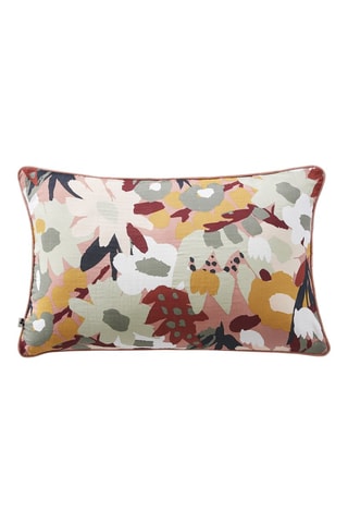 Coussin Léane - Rose et gris - 40 x 60 cm