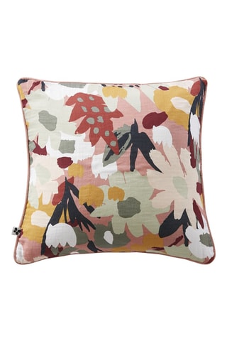 Coussin Léane - Rose et gris - 45 x 45 cm