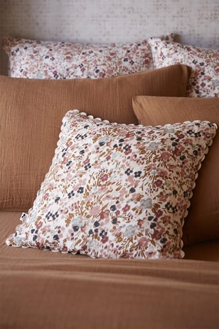 Coussin Rose et beige - Capucine - 40 x 40 cm