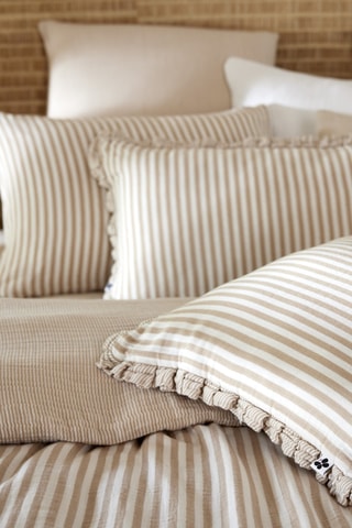 Coussin réversible Romie - Beige - 40 x 60 cm