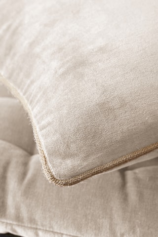 Coussin en velours Cesar - Beige - 40 x 60 cm
