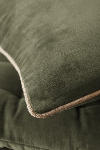 Coussin en velours Cesar - Kaki - 40 x 60 cm