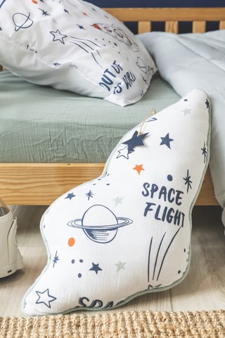 Coussin Galaxie - Blanc - 60 x 30 cm