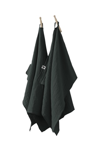 2 essuie-mains Gaia - Vert foncé