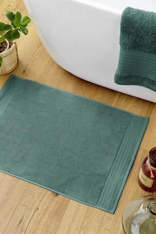 Tapis de bain Garance Emeraude - 50 x 70 cm