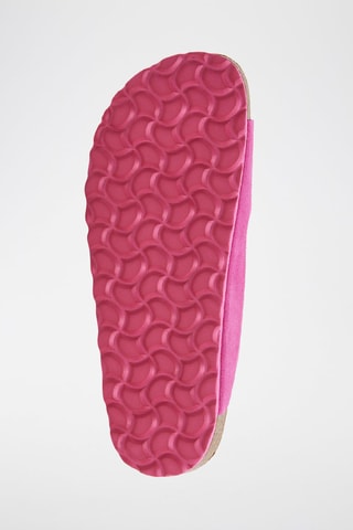 Mules en nubuck - Fuchsia