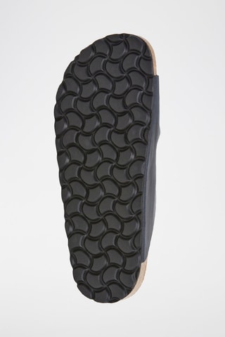 Mules en cuir - Bleu marine