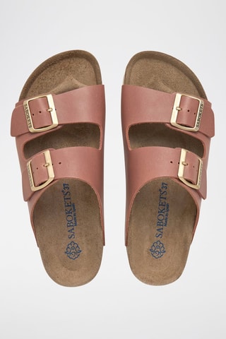 Mules en cuir - Rose