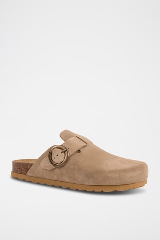 Nubuck Clogs Rosso Lichtbruin