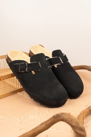 Sabots en cuir - Noir