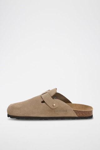 Sabots en nubuck - Marron