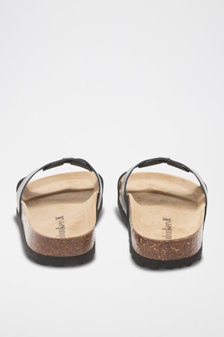 Mules en cuir - 
Noir